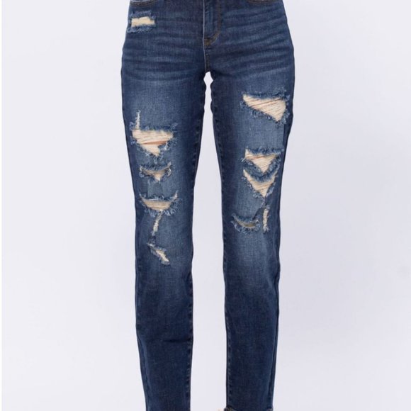 JUDY BLUE JEANS- REG &PLUS! Don't be hatin' on my Boyfriend Jeans! - Picture 4 of 8